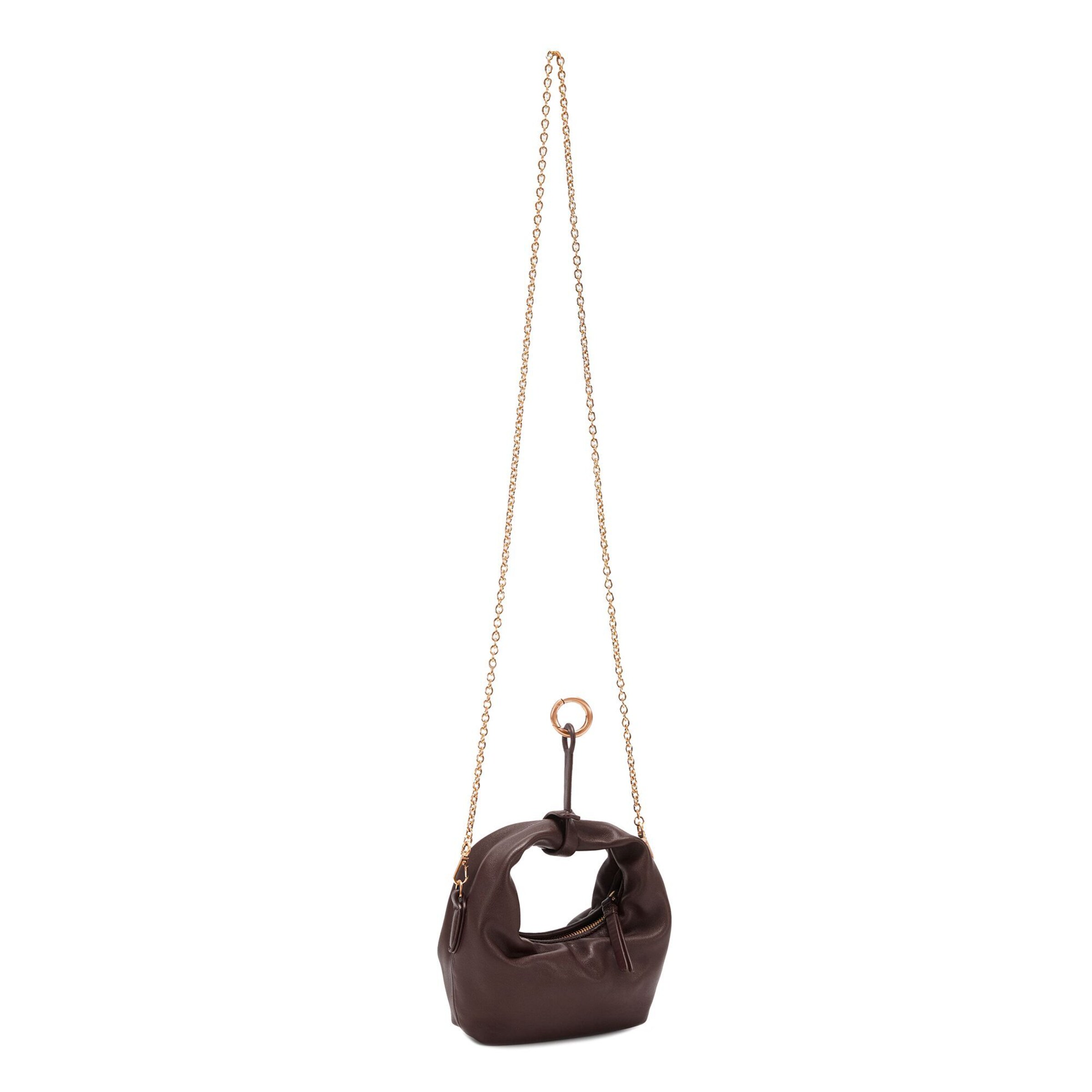 Les Visionnaires Handbag 'Greta Nano' in Brown