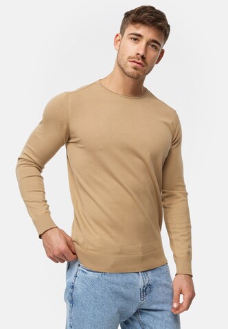 Pull-over 'Gamal' INDICODE JEANS en marron