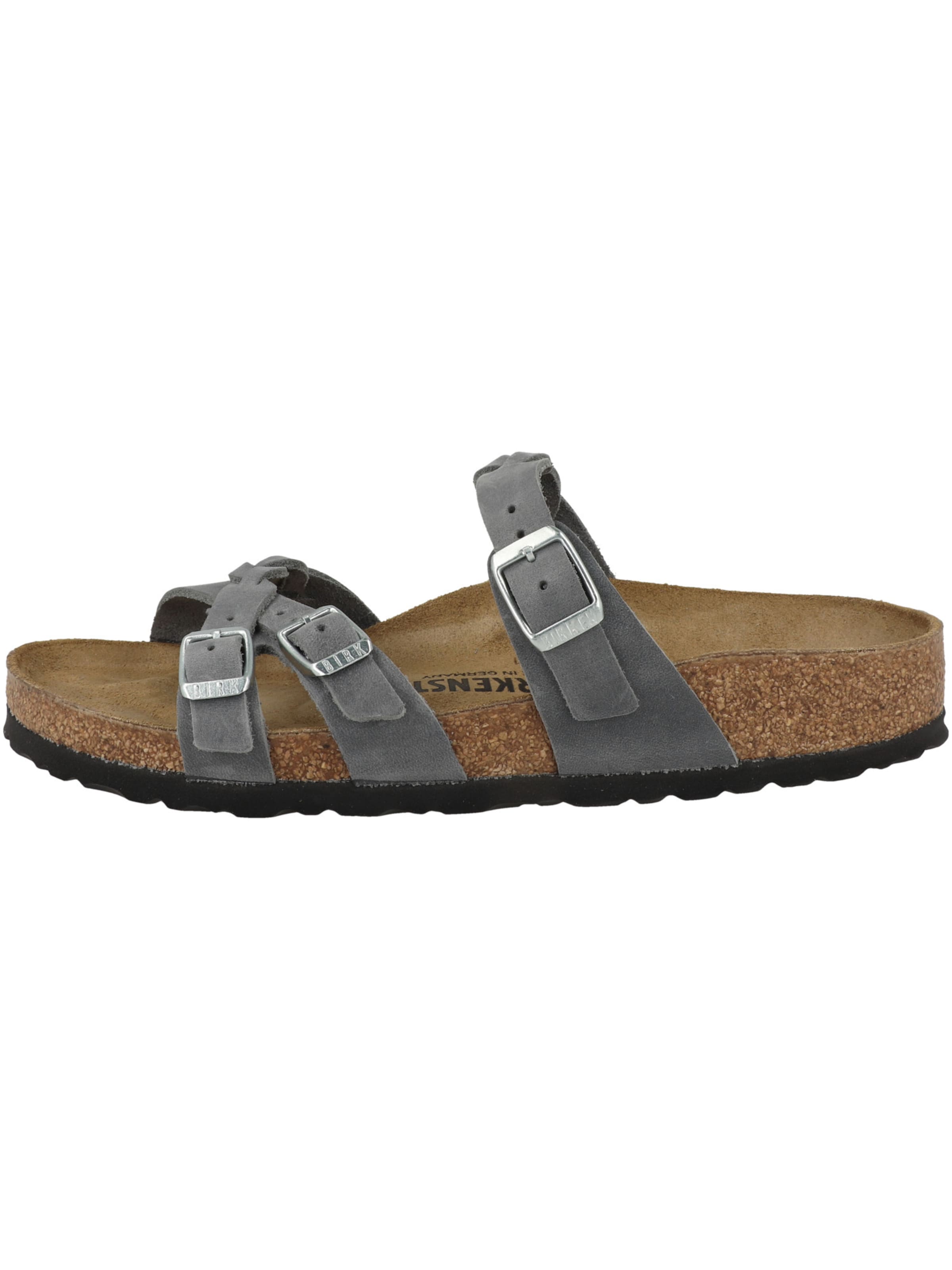 BIRKENSTOCK - Sandálias com tiras em cinzento