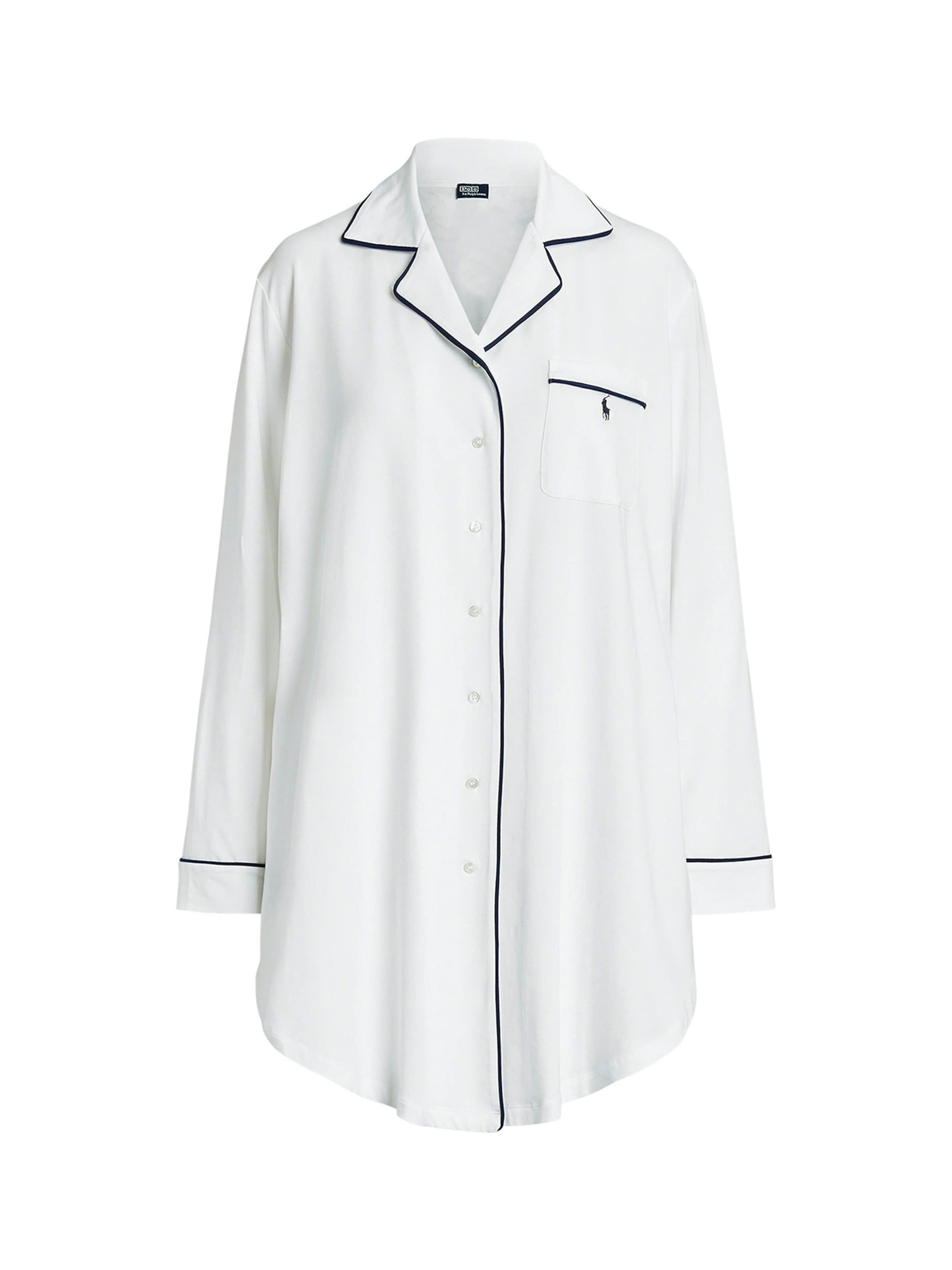 Chemise de nuit ' Polo Essentials ' Polo Ralph Lauren en blanc : devant