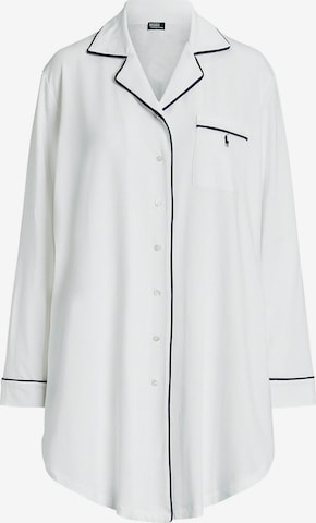 Polo Ralph Lauren Nachthemd ' Polo Essentials ' in Weiß: Vorderseite