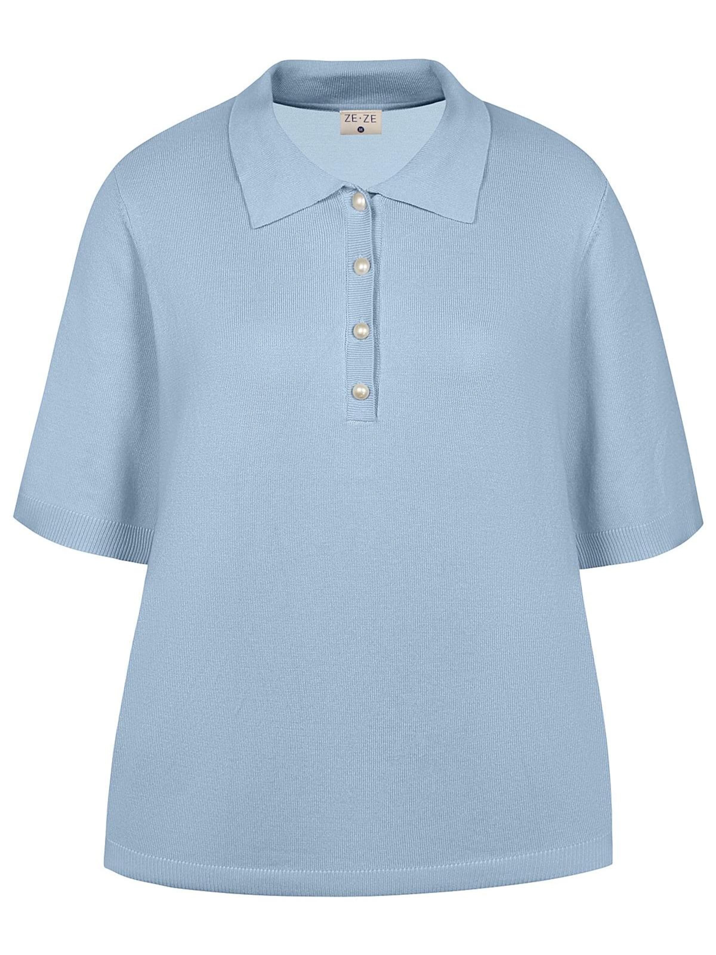 ze-ze Sticktop 'Dina 089' i blå: forside