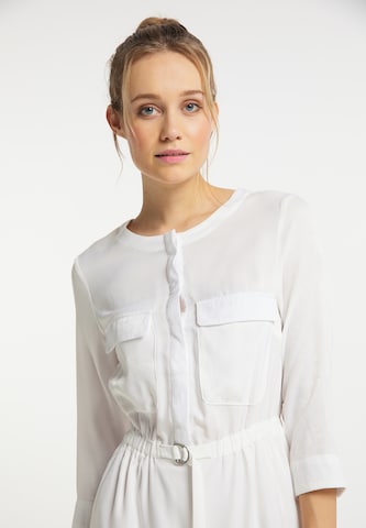 DreiMaster Vintage Μπλουζοφόρεμα σε λευκό