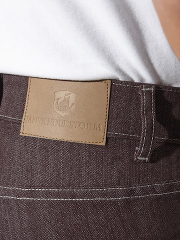 Jan Vanderstorm Loose fit Jeans 'Halgaard' in Brown