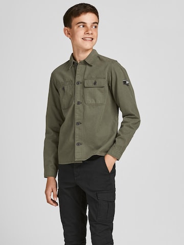 Jack & Jones Junior Regular fit Button Up Shirt 'Ben' in Green: front