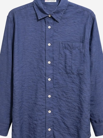 MixRay - Blusa 'Hemden' em azul: frente
