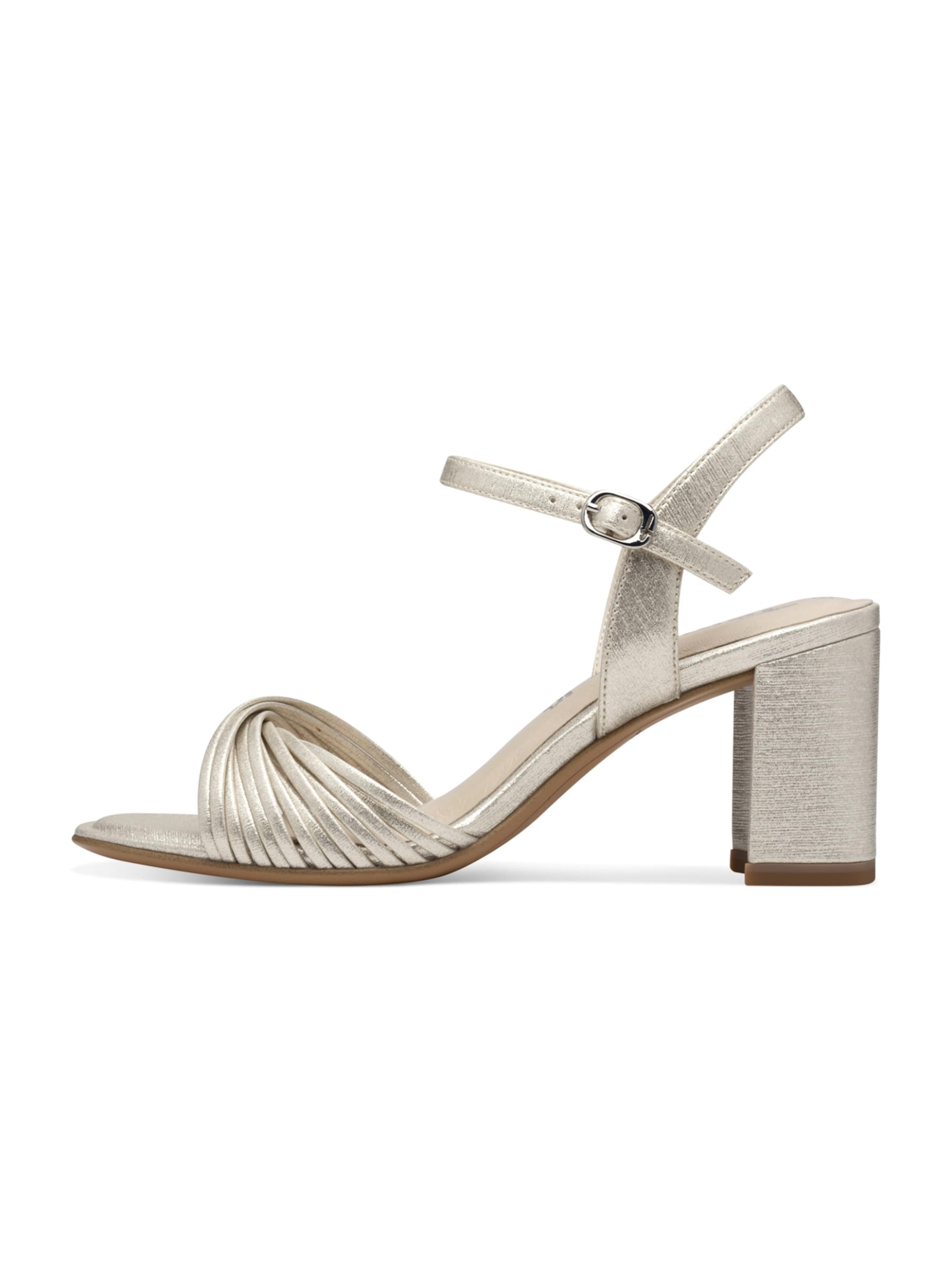 Tamaris Sandały z rzemykami w kolorze beżowy