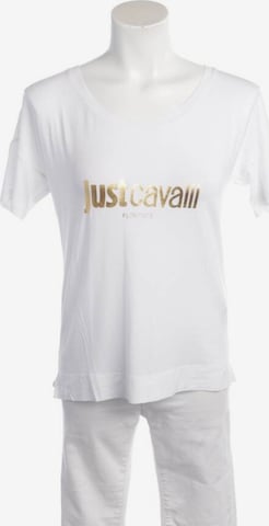 Just Cavalli Shirt S in Weiß: predná strana