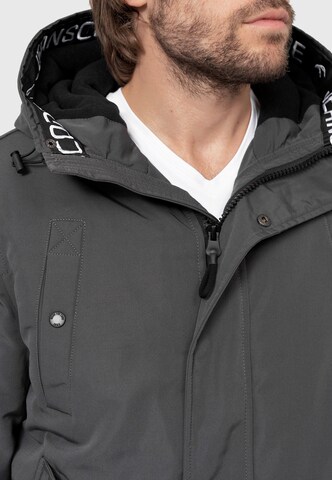 INDICODE JEANS Winter Jacket 'Albany' in Grey