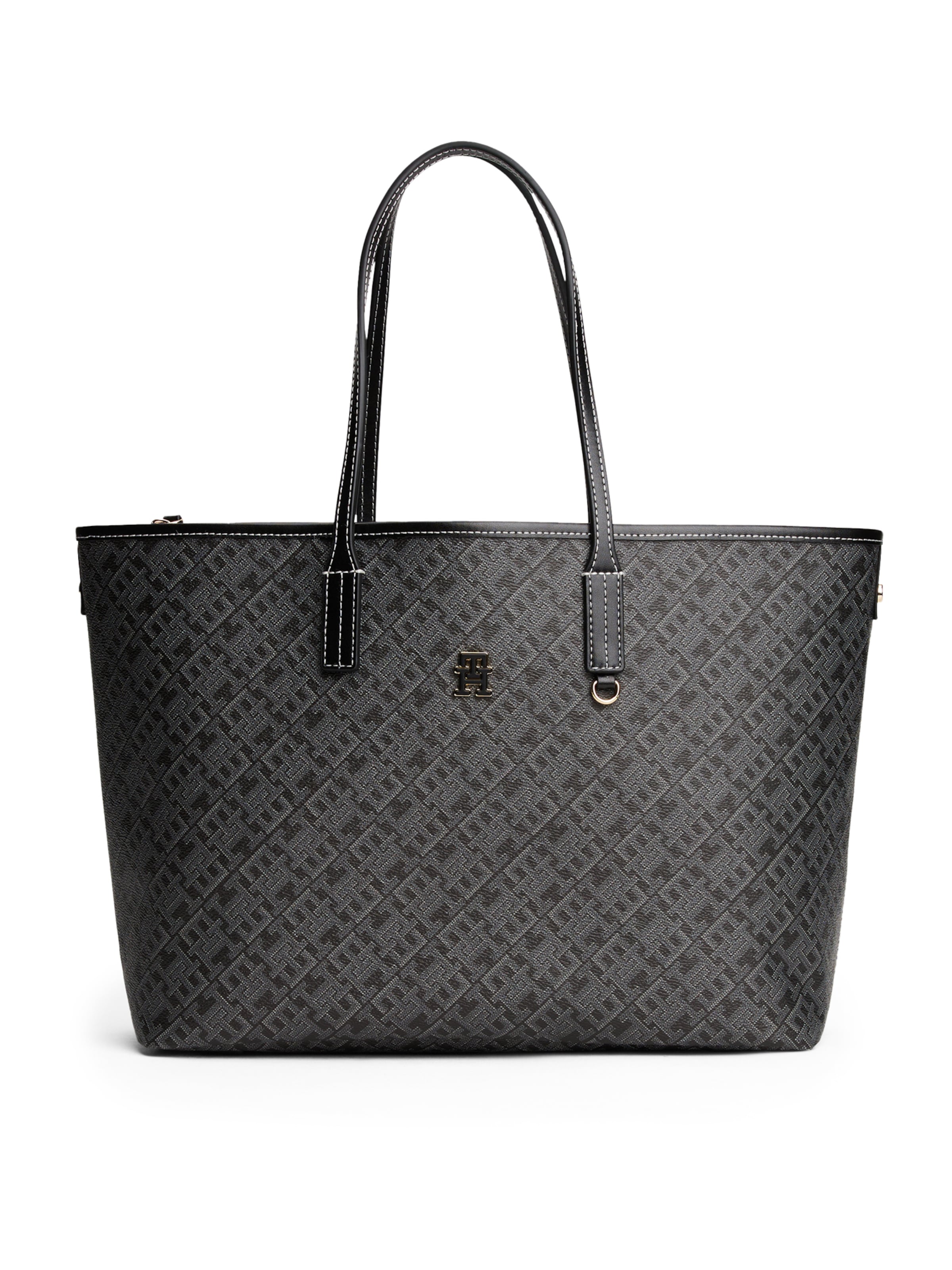 TOMMY HILFIGER - Shopper em preto: frente