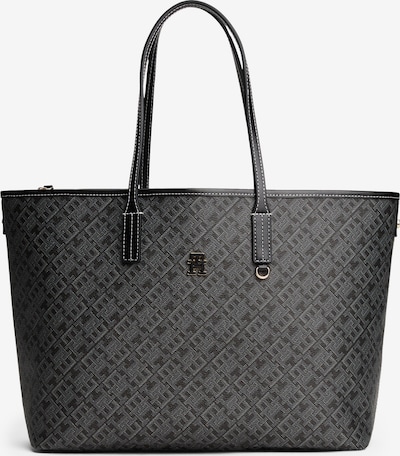 Pirkinių krepšys iš TOMMY HILFIGER, spalva – bazalto pilka / juoda, Prekių apžvalga