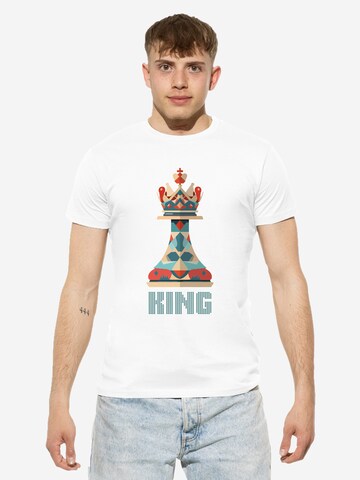 Maglietta 'King' di Cotton Prime in bianco: frontale
