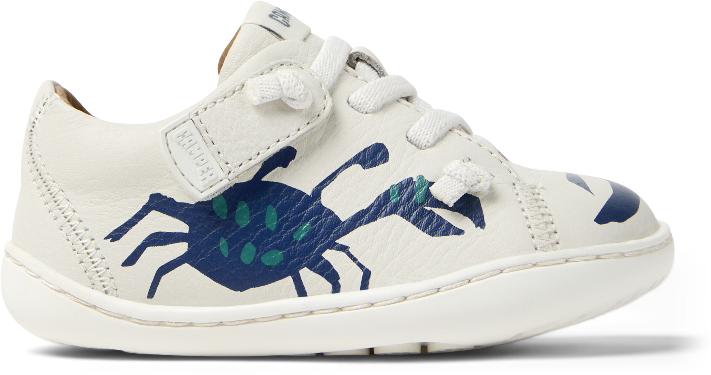 CAMPER - Zapatos primeros pasos 'Peu' en blanco: frente