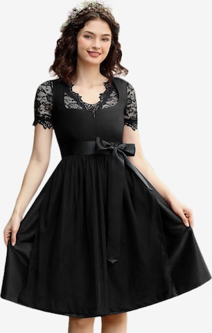 Yesfashion Dirndl in Black: front