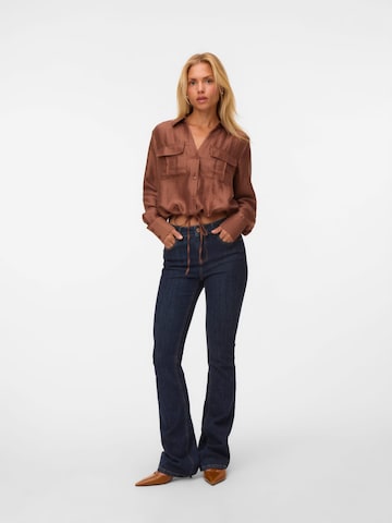 VERO MODA Blouse 'Toma' in Bruin