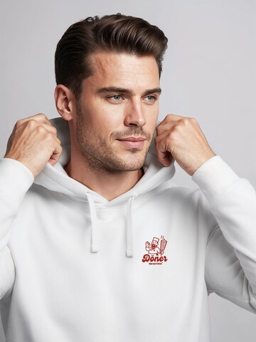 Neverless Sweatshirt 'Döner Spezial' in White