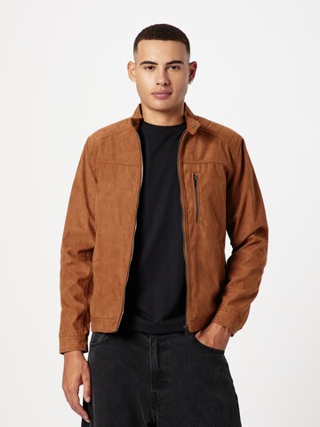 BLEND Between-season jacket in Brown: front