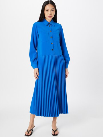 Robe-chemise Warehouse en bleu : devant