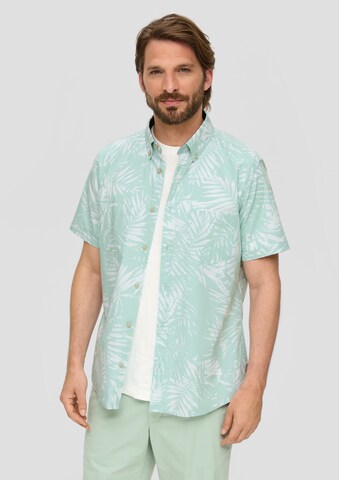 s.Oliver Regular Fit Hemd in Blau: Vorderseite