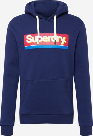 Superdry Mikina – modrá: přední strana