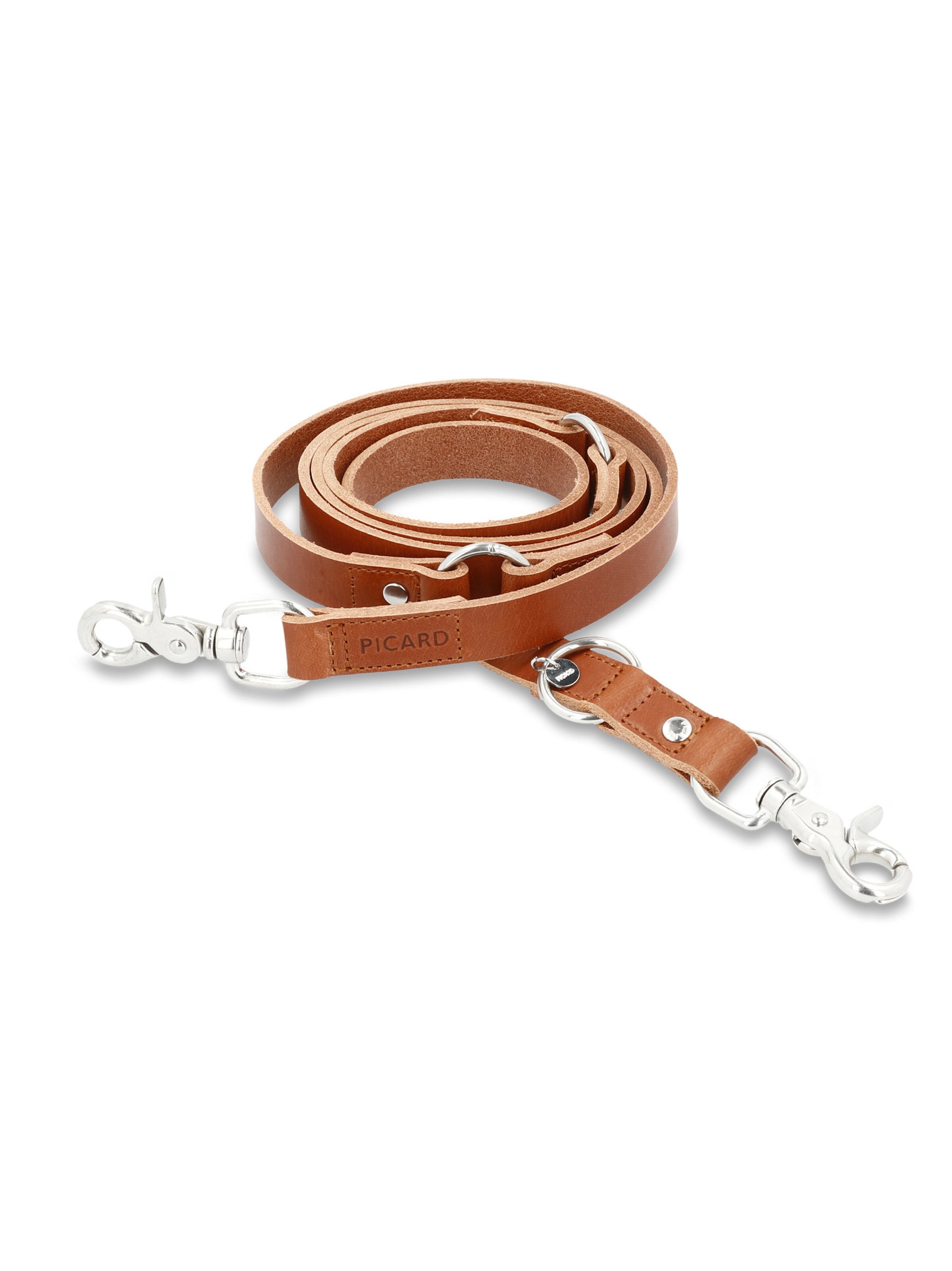 Picard Hundeleine 'Strolch' in Braun: Vorderseite