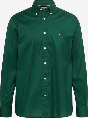 TOMMY HILFIGER Button Up Shirt in Green: front