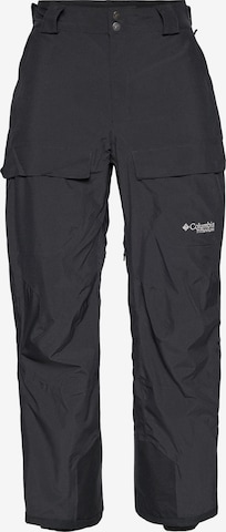 COLUMBIA Regular Urheiluhousut 'Winter District™' värissä musta: etupuoli