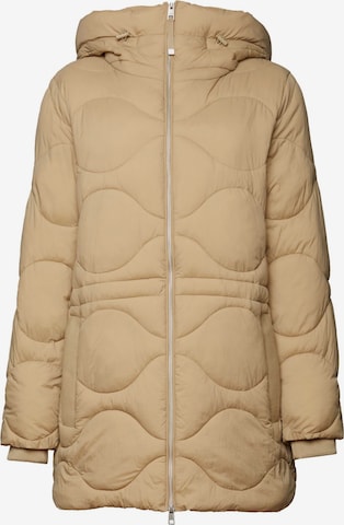 Manteau d’hiver ESPRIT en beige : devant