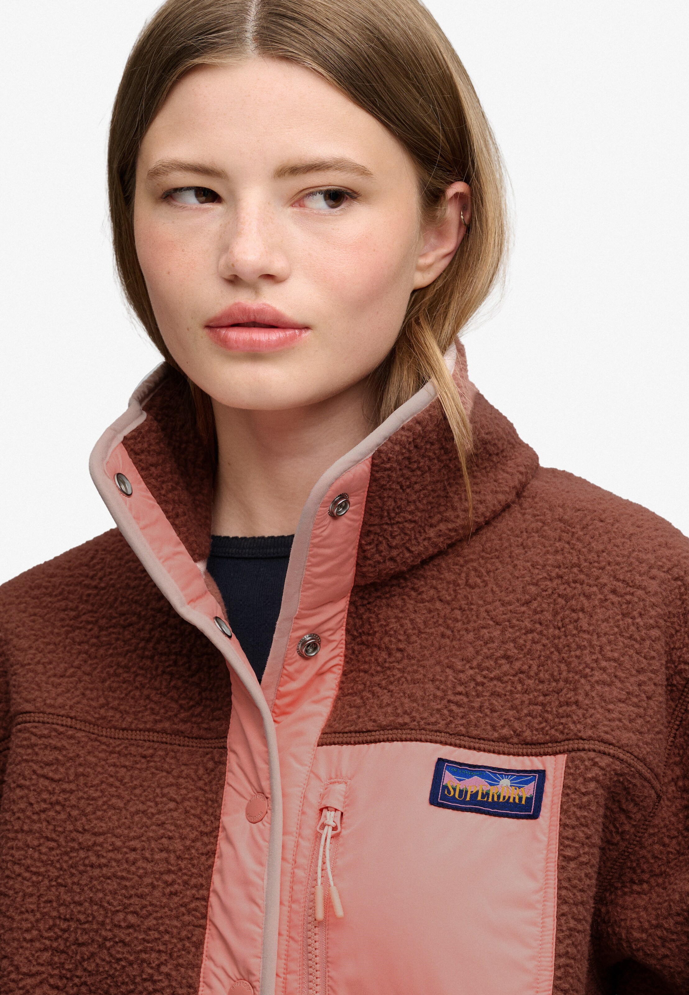 Giacca di pile di Superdry & Co in marrone