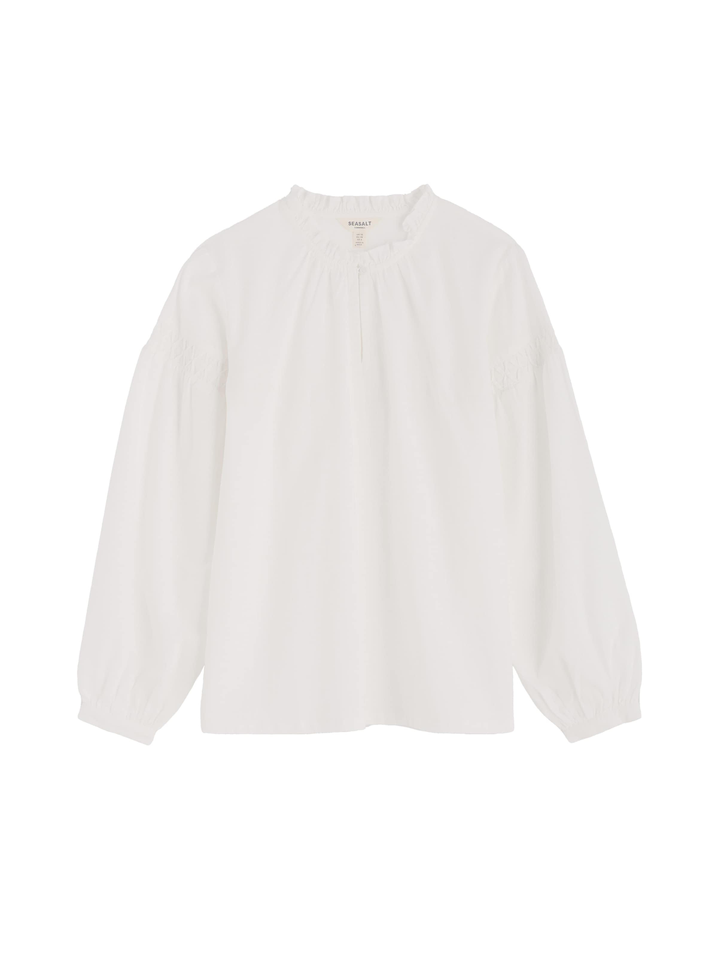 Seasalt Cornwall Blouse 'Gwel' in de kleur Wit, Productweergave