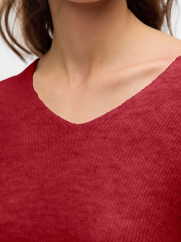 Pull-over 'VMLefile' VERO MODA en rouge