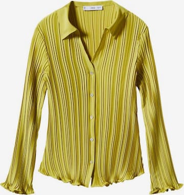 MANGO Blouse in Geel: voorkant