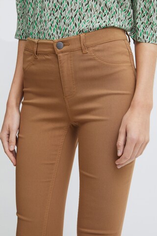b.young Slimfit Broek 'Elva Dixi' in Bruin