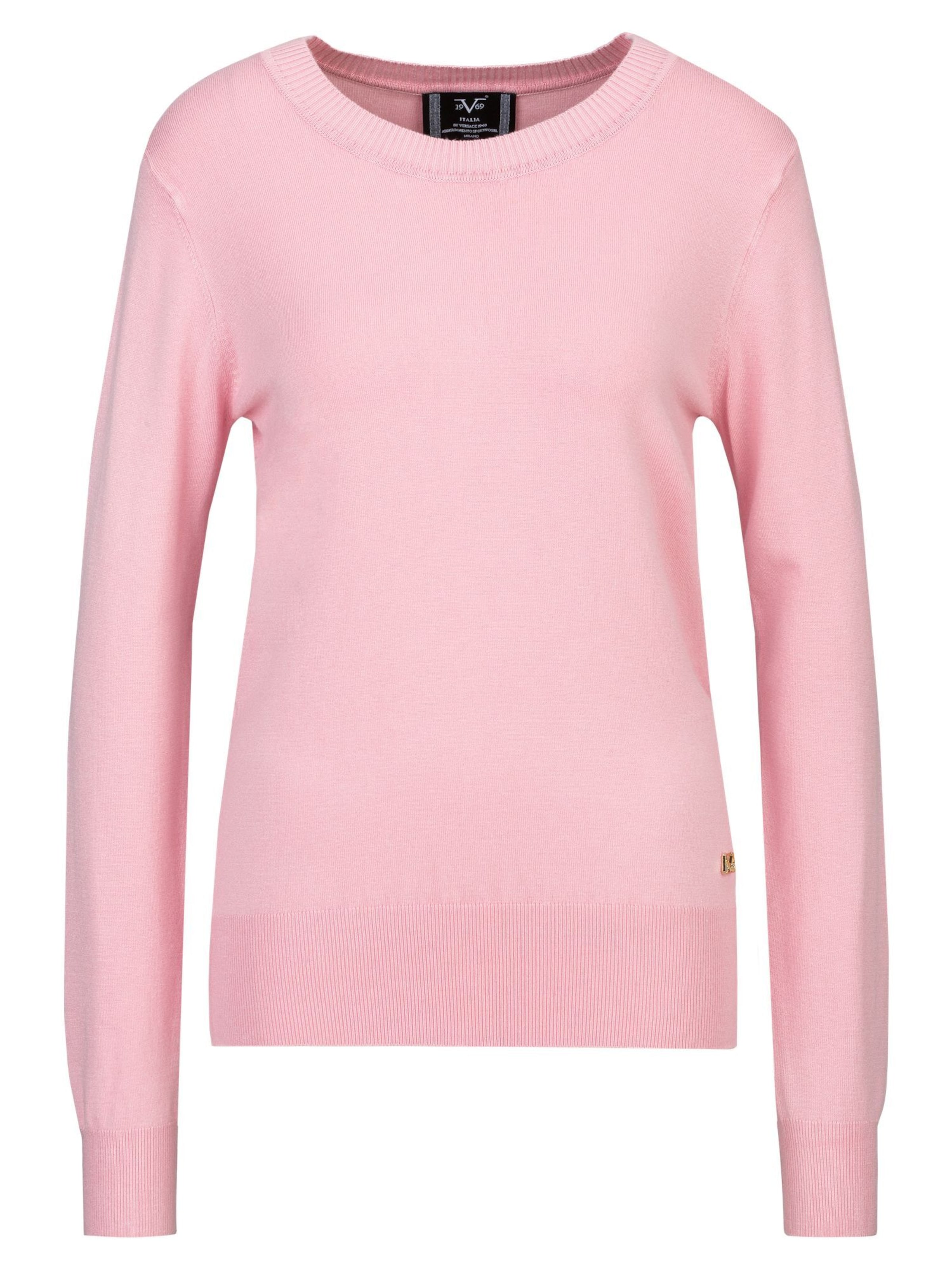 Pull-over 'Viola' 19V69 ITALIA en rose : devant