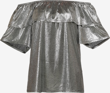 faina Shirt in Zilver: voorkant