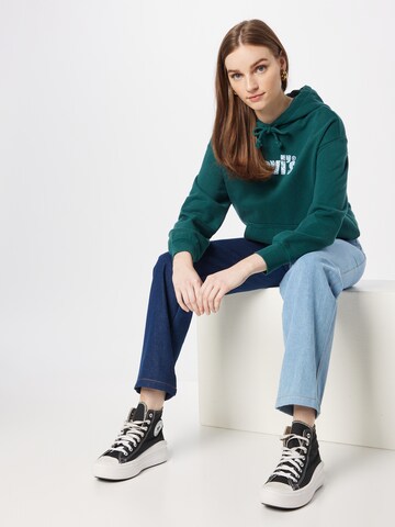 LEVI'S ®Sweater majica 'Graphic Standard Hoodie' - zelena boja