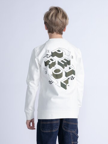 Petrol Industries Sweatshirt 'Elmhurst' in White: front