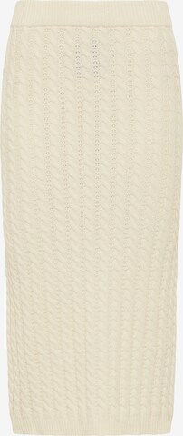 faina Rok in Beige: voorkant