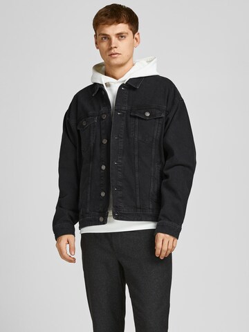 JACK & JONES Prehodna jakna 'Jean' | črna barva: sprednja stran