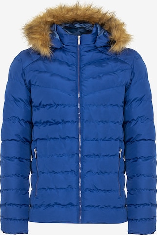 Jimmy Sanders Winterjas in Blauw: voorkant