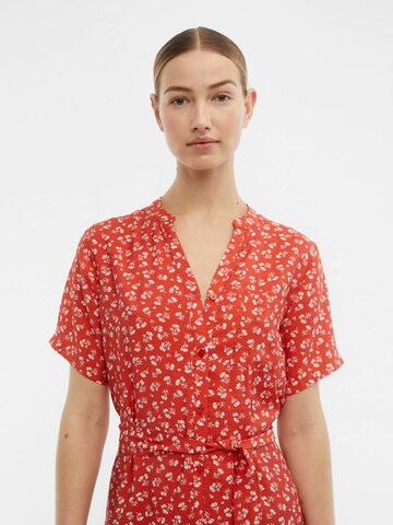 Rochie tip bluză 'SELINE' de la OBJECT pe roșu