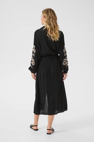 Cream Shirt dress 'Rosine' in Black