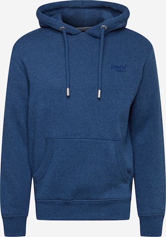 Sweat-shirt Superdry en bleu : devant