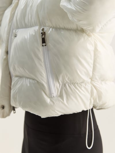 Bianco Lucci Veste d’hiver en L en blanc cassé, Vue avec produit