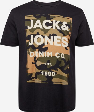 Marškinėliai iš Jack & Jones Plus , spalva - alyvuogių spalva / juoda / balta, Prekių apžvalga