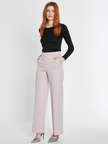 Ana Alcazar Wide leg Broek ' Sobera ' in Beige
