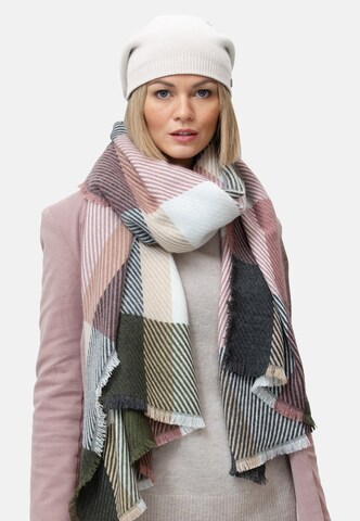 SAMAYA Mütze 'Elen', superweich und wärmend in Beige: Vorderseite