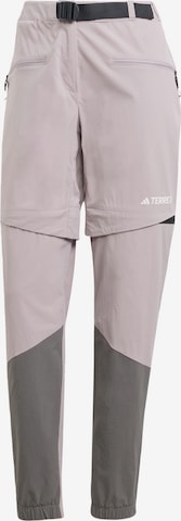 ADIDAS TERREX Sportbroek 'Utilitas' in Lila: voorkant