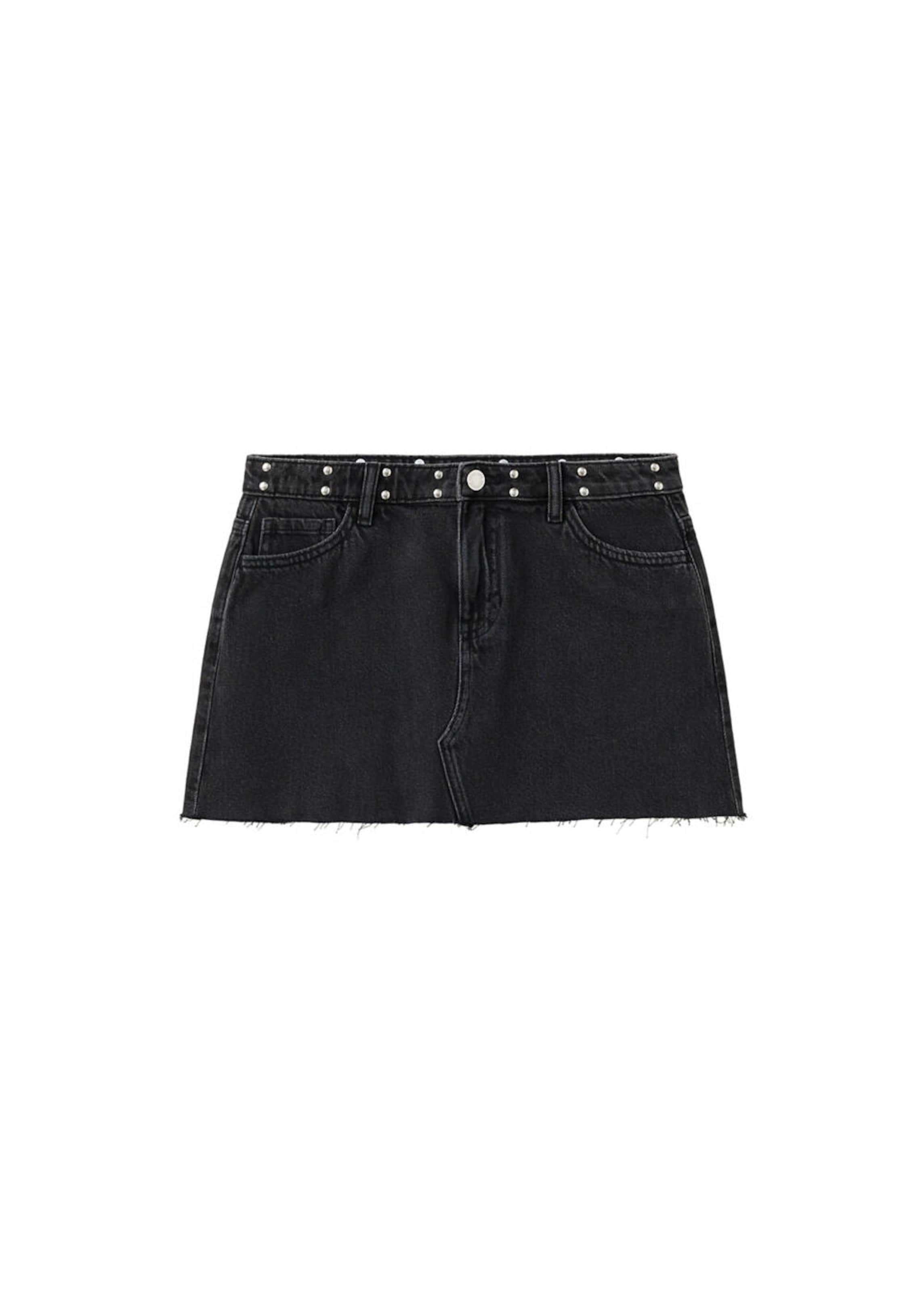 MANGO TEEN Rock 'Music' in black denim, Produktansicht