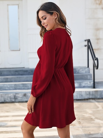 Yesfashion Sukienka w kolorze czerwony